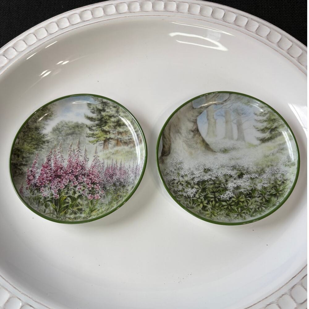 Kaiser W Germany Small Plates 4" Galium And Epilobium